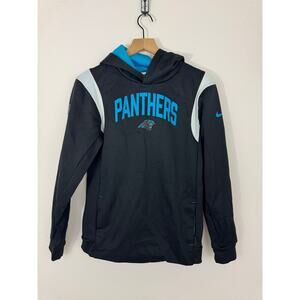 Nike Carolina Panthers Therma-Fit Black Blue Hoodie Youth XL 18/20